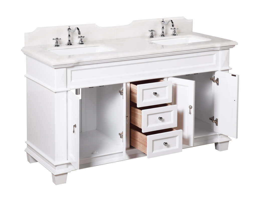 Elizabeth 60" Double Bathroom Vanity Set & Reviews Joss & Main